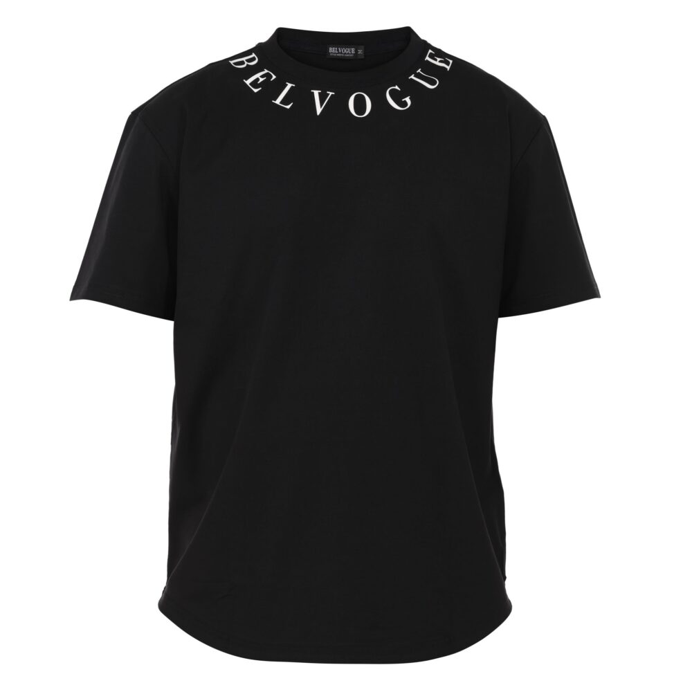 Black Summer Vibes T-Shirt Across Neck  - Image 2