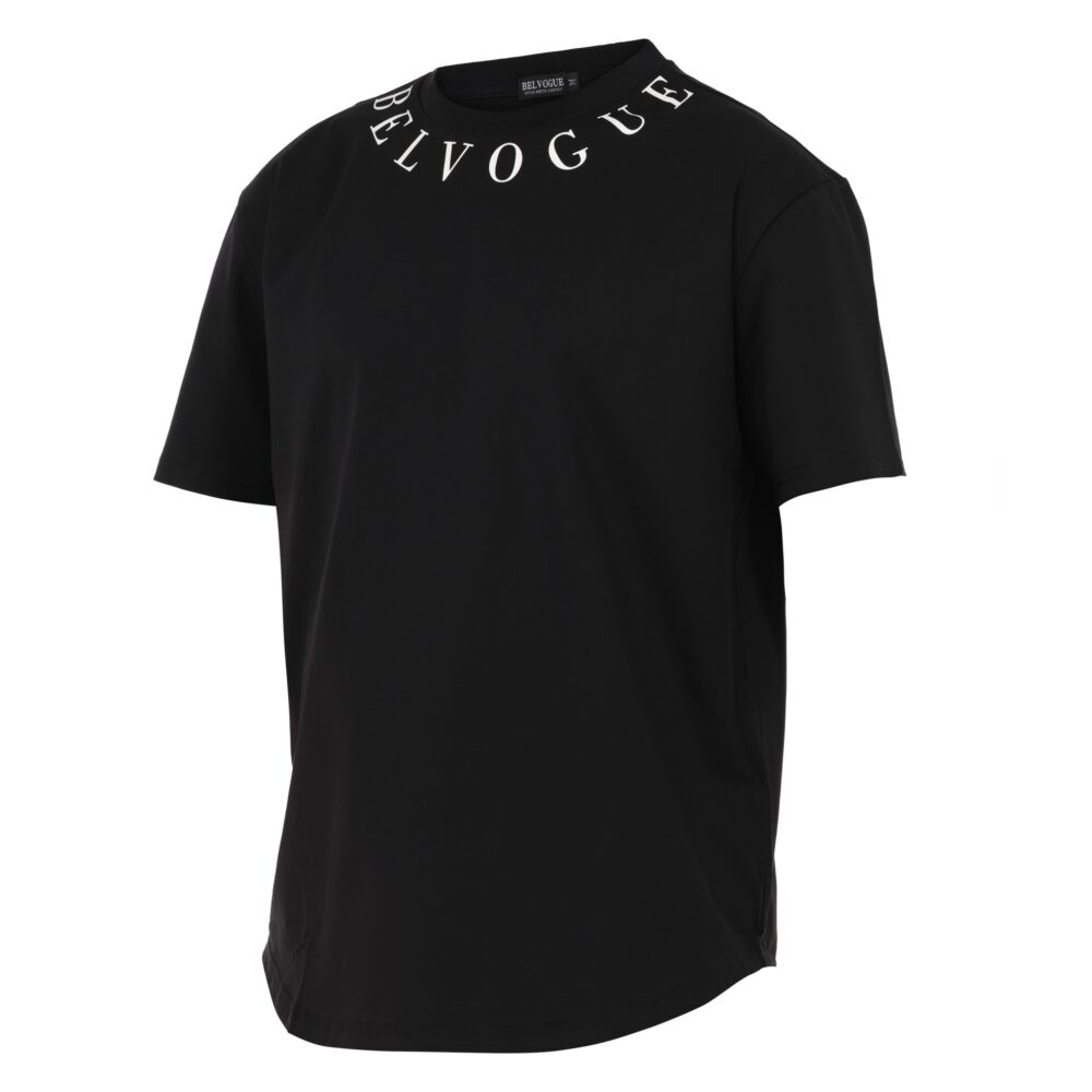 Black Summer Vibes T-Shirt Across Neck  - Image 6