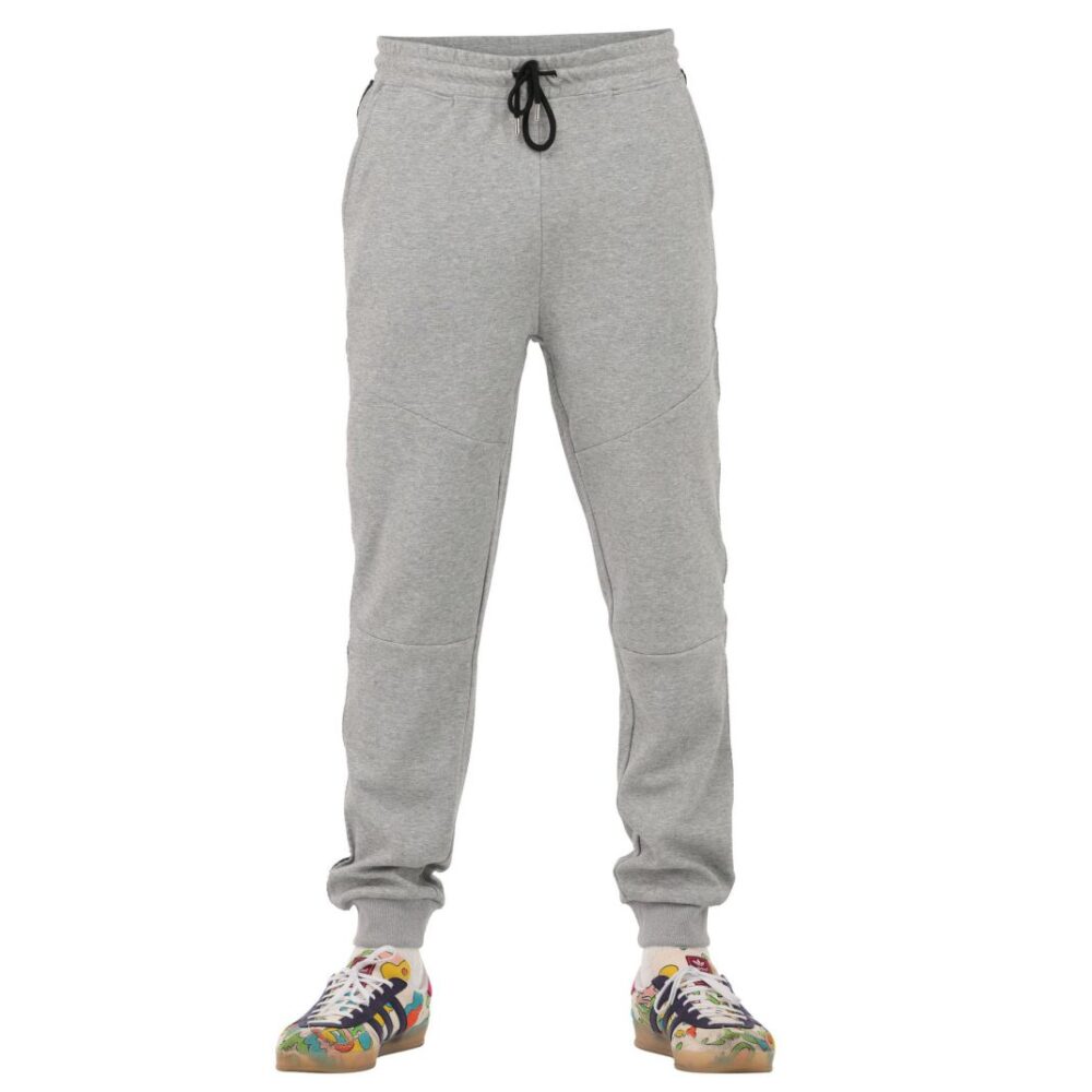 Women's Grey Track Pants Stitch on Leg - Image 7