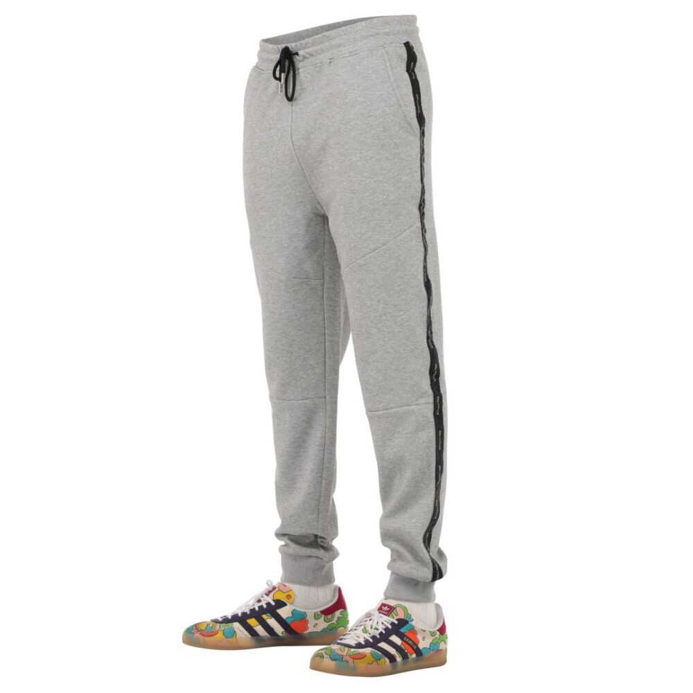 Women's Grey Track Pants Stitch on Leg - Image 6