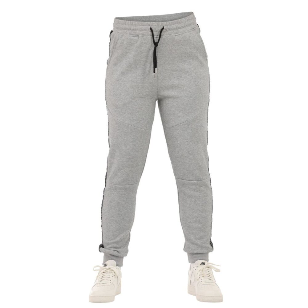 Women's Grey Track Pants Stitch on Leg - Image 4