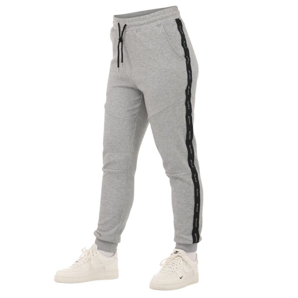 Women's Grey Track Pants Stitch on Leg - Image 3