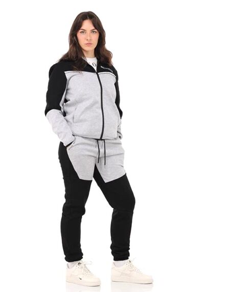 Women's Black & Grey Track Pants