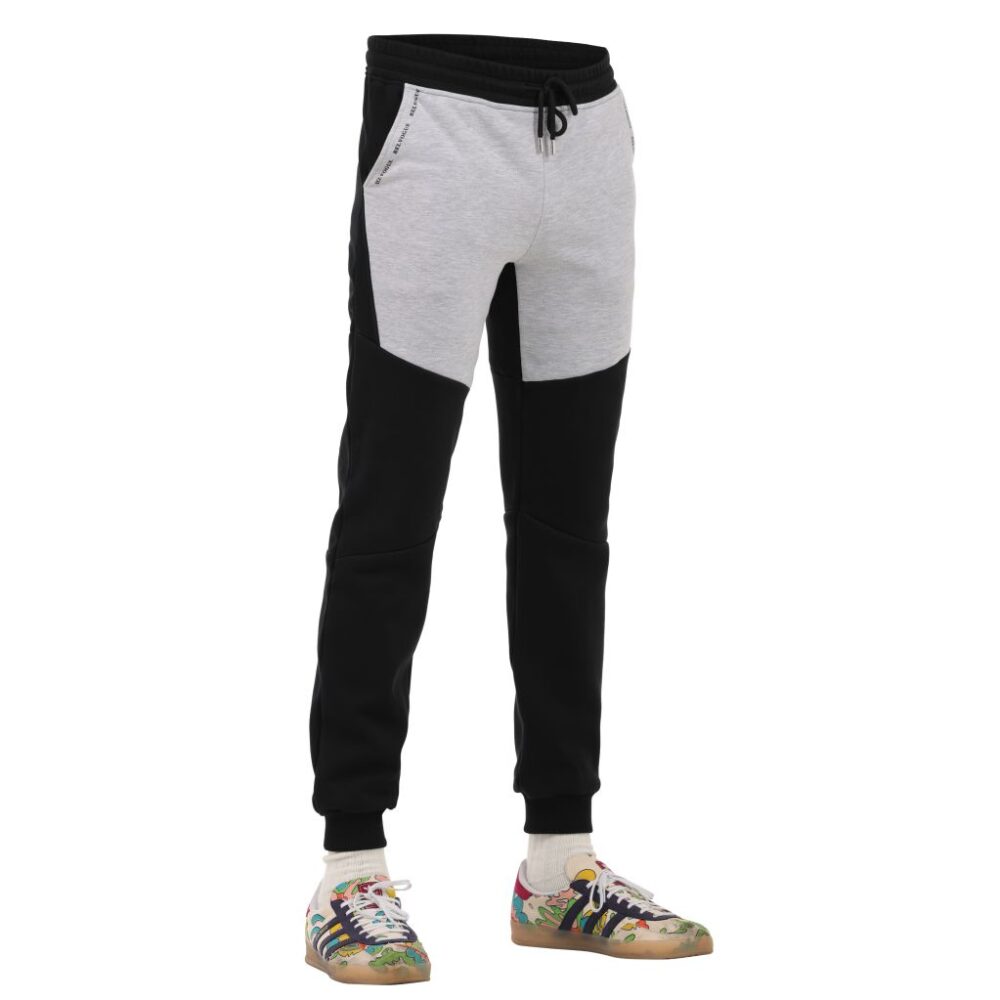 Women's Black & Grey Track Pants - Image 3