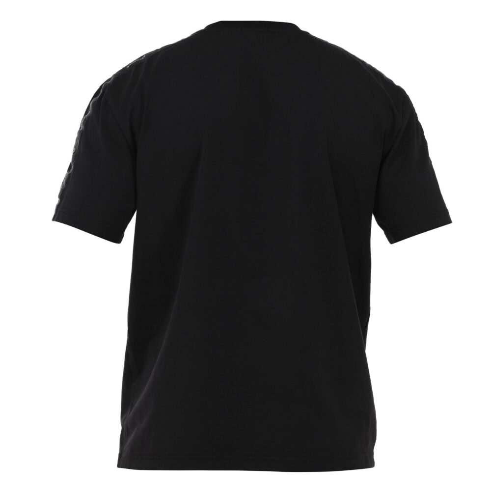 Black T-Shirt with Belvogue Shoulder Strap - Image 2